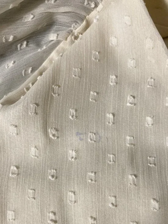 Patrons of Peace Cream Polka Dot Long Sleeve Tiered Cottagecore Maxi Dress - Picture 7 of 13